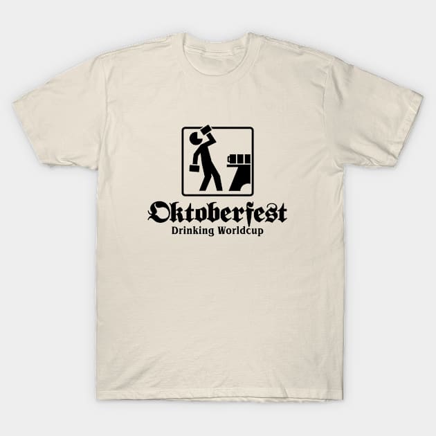 Oktoberfest - Drinking Worldcup (black) T-Shirt by hardwear